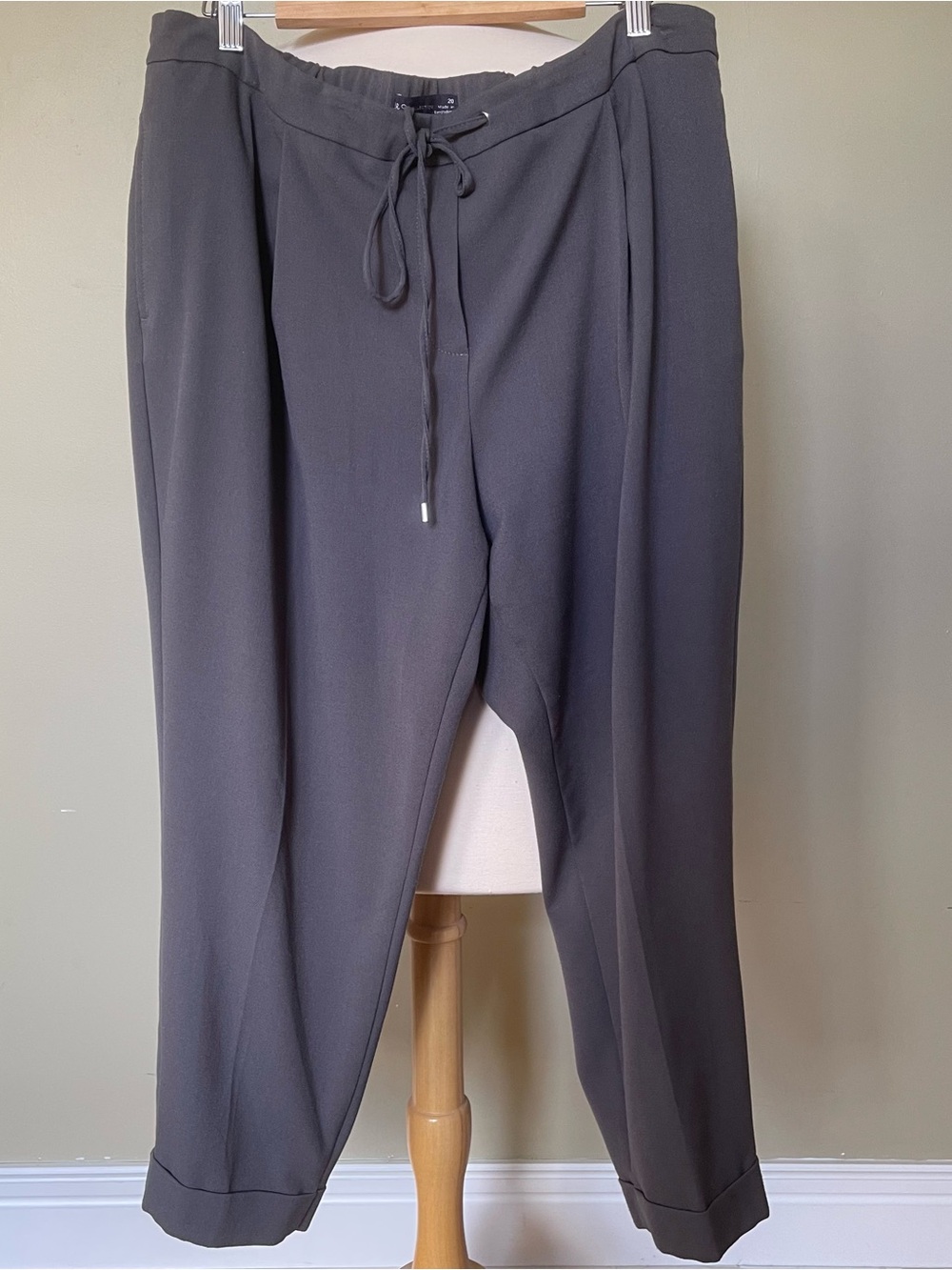 MARKS & SPENCER Grey Drawstring Dress Pants
